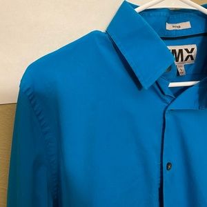 Express 1MX “Turquoise” Button Down Dress Shirt